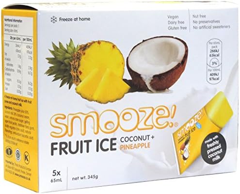 Smooze - Fruit Ice - Coconut &amp; Pineapple - 345g (Case of 6)
