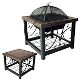 Fire Sense Old World Bronze Finish Cocktail Table Fire Pit