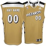 Wizards adidas Personalized 2nd Road Replica Jrsy - Men's