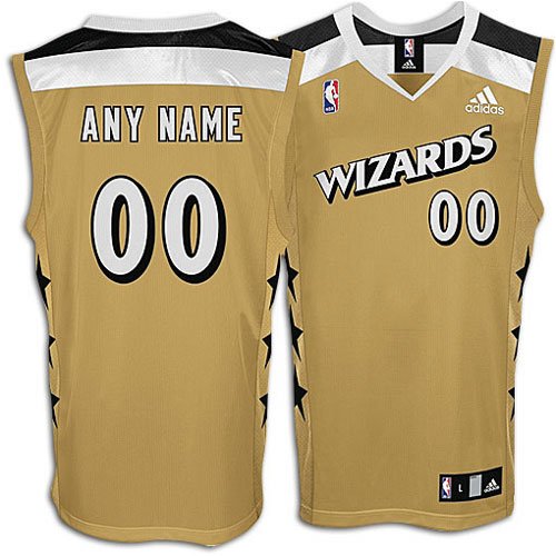 Wizards adidas Personalized 2nd Road Replica Jrsy - Men's