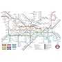 London Underground (Map) Art Poster Print - 24" X 36"