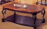 515WRxmzWsL. SL160  Ornate Leaf Black Coffee Table