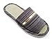 KNP21301T-Mens Strip Indoor Tatami Bamboo Slippers Available three colors and four sizes