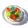 2 Calots CYCLONE - Billes en verre de 25 mm