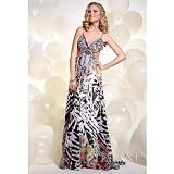 Terani Couture Junior Girls Multi Size 2-16 Cut Out Chiffon Dress
