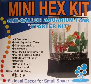 Mini Hex - 1 Gallon Starter Aquarium Kit - Buy Mini Hex - 1 Gallon Starter Aquarium Kit - Purchase Mini Hex - 1 Gallon Starter Aquarium Kit (tom, Home & Garden, Categories, Pet Supplies, Fish & Aquatic Pets, Aquarium Accessories, Aquarium Starter Kits)