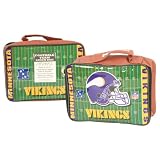 Minnesota Vikings Vinyl Team Lunch Box (Measures 11" x 6" x 3")