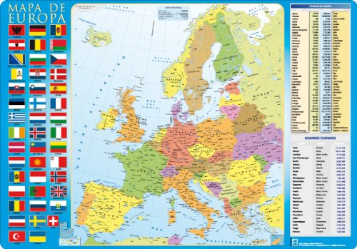 Imagen principal de Erik - Vade sobremesa mapa Europa, 50 x 35 cm (TSEH011)