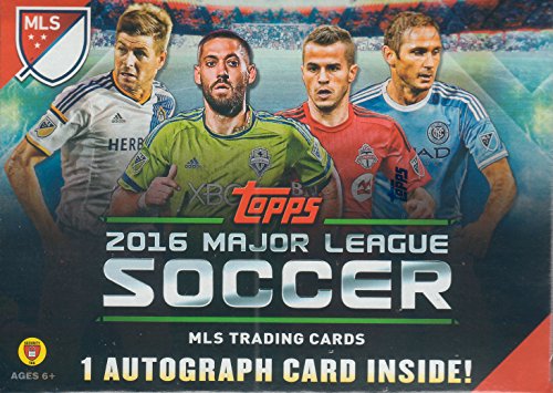 2016-Topps-MLS-Soccer-Unopened-Factory-Sealed-Blaster-Box-of-Packs-with-One-GUARANTEED-Autographed-Card-in-Every-Box