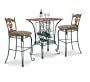 3 Piece Bar Table & Pub Set With 2 Stools