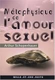M�taphysique de l'amour sexuel