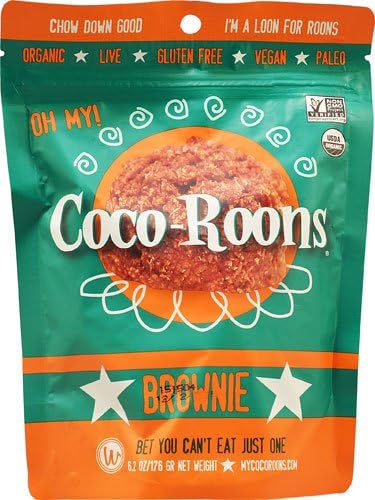 Wonderfully Raw Organic Coco-Roons® Gluten Free Brownie -- 6.2 oz (PACK OF 2)