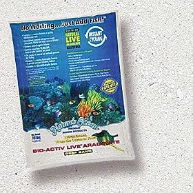 (Price 1)Bio - active live Aragonite Natural White Xtreme Fine Reef Sand 20lb (2pc) by Top Dawg Pet Supplies
