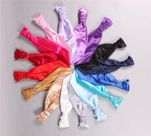 Plain Men's Scrunchie Wedding Cravat by Macallen TM