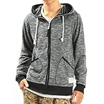 (バレッタ)Valletta 5color ボーダー柄フルジップパーカー