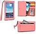 Smartphone Wristlet fits Samsung Galaxy Mega 2 : Exposed Screen to View Alerts [Salmon Pink / Clay Orange]
