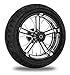 Performance Machine Dixon Contrast Cut Platinum Rear Wheel Package, 17" x 6" without ABS 9270-7716R-DXN-BMP