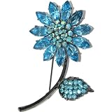 3.5 Sunflower Pin, In Parenting Magazine with Hematite Finish