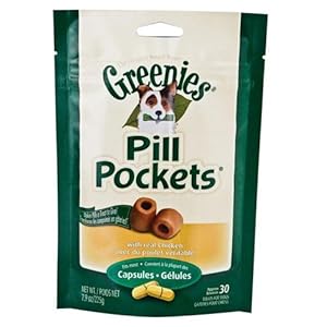 Greenies Pill Pockets, Chicken, 7.9 oz, for Capsules