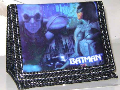  Batman Tri-fold Wallet Gray/ Black