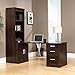 Sauder Office Port Library Return, Dark Alder finish