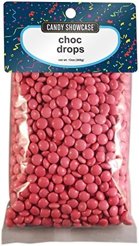 13oz Sweets Birthday Party Wedding Gift Treat Loot Favor Choc Chocolate Drops (Pink)