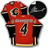 Jay Bouwmeester Calgary Flames Autographed/Hand Signed Rbk Hockey Jersey