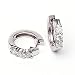 0.76 Carat 14KWG Diamond Hoop Earrings