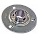 SBPF205-16 Flanged Mounted Bearing, 3 Bolt, 1" Inside Diameter, Set screw Lock, Steel, Inch