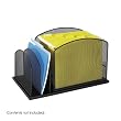 Safco Mesh Desk Organizer, Hanging File with 2 Upright Sections, 19.25 Inches Width x 11.5 Inches Height, Black Onyx (3259BL) Safco Mesh Desk Organizer, Hanging File with 2 Upright Sections, 19.25 Inches Width x 11.5 Inches Height, Black Onyx (3259BL)