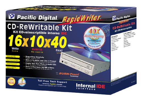 Pacific Digital U-30105 16x10x40 RapidWriter CD-RW Drive