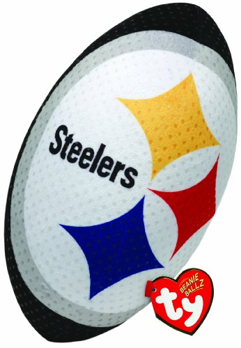 Ty Beanie Ballz NFL RZ Pittsburgh Steelers Football Plush