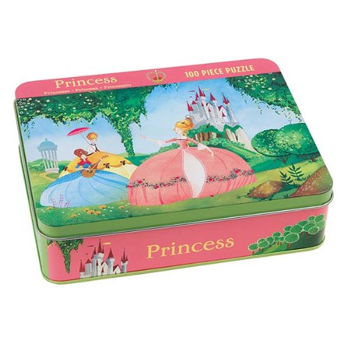 Mudpuppy Princess 100 PC Puzzle Tin
