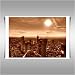 FRANKFURT CITY SCAPE A1 CANVAS ART PRINT POSTER