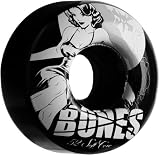 Bones Soft Core 52x32mm 80A Blk Skateboard Wheels (Set of 4)