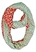 Peach Couture Beautiful Vintage Two Colored Bird Print Infinity Loop Scarf Scarves