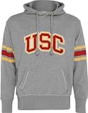 USC Trojans Heather Grey Bolt Pullover Hooded Sweatshirt