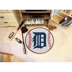 Detroit Tigers MLB "Baseball" Round Floor Mat (29")