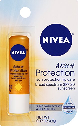 NIVEA Kiss of Protection Lip Care, Broad Spectrum SPF 30 (Pack of 6)