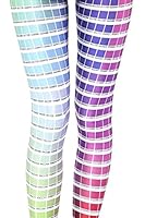 Roseate Women's 3D Digital Print Leggings Gym Workout Running Tights PALETTE