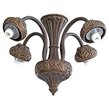 Monte Carlo MC182RB 4-Light Ornate Neck and Neckless Fitter, Roman Bronze