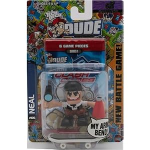 Tech Deck Dude Evolution Clash Crew New Battle Game: #125 Neal Plus 6 Game Cards