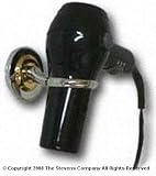 Hair Dryer Holster (Chrome/Brass) (3 1/4W x 4 1/2D)