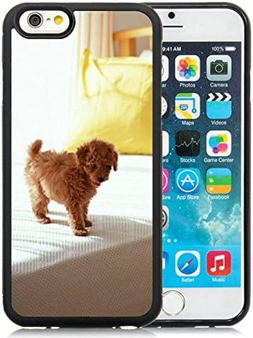 Hard Plastic Phone Case Cover with Puppy Curls Bed Morning for Iphone 6 4.7inch