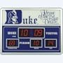 Oklahoma State Cowboys NCAA Scoreboard Clock & Thermometer (14"x19")