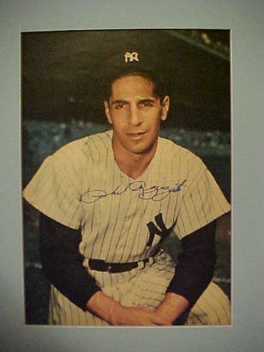 Phil Rizzuto New York Yankees Autographed 11 X 14 Professionally Matted Color Photo With A Personally Obtained Autograph Directly From The Player