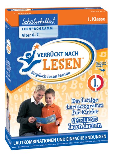 Schülerhilfe 9160 - Verrückt nach Lesen - Englisch lesen lernen Erste Klasse, Lernbox Schülerhilfe 9160 - Verrückt nach Lesen - Englisch lesen lernen Erste Klasse, Lernbox