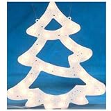 Produkt-Bild: Silhouette Tanne 42 cm mit Beleuchtung Schneeoptik