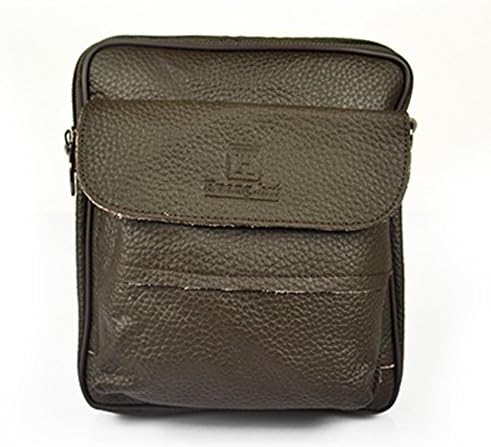 ETSYG Mens' Brown Synthetic Leather Briefcase Laptop Shoulder Pack Casual Bag