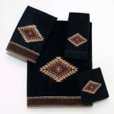 Avanti Mohave Bath Towel, Black